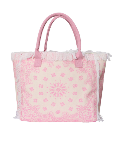 Shopper tas met bandana print
