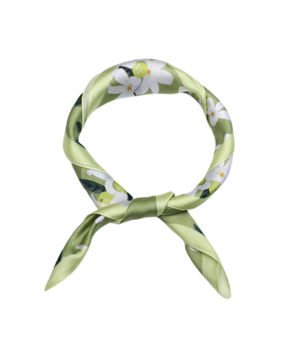 Sjaaltje met romantische bloemenprint
