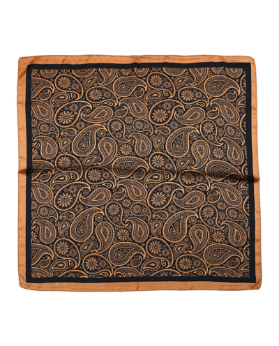 Vierkant satijn sjaaltje met paisley patronen