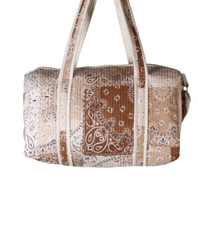 Gewatteerde weekend tas met bandana print