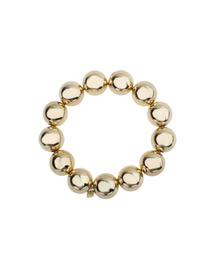 Goudkleurige XL kralenarmband