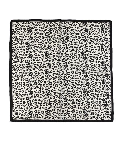 Satijnen sjaaltje vierkant – luipaard dessin