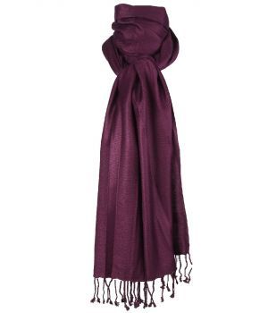 Aubergine paarse pashmina sjaal