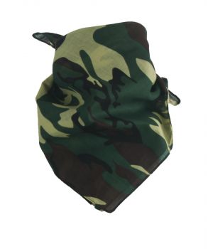 Boerenzakdoek / bandana met camouflage print 