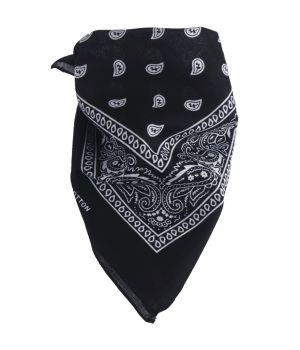 Boerenzakdoek / bandana in zwart