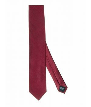Bordeaux rode zijden stropdas