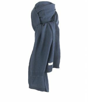 Kasjmier-blend sjaal in deminblauw