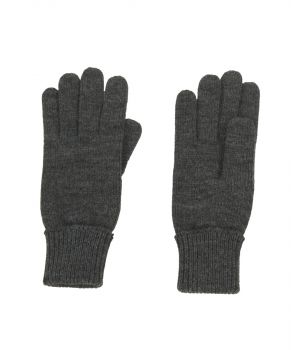 Fijngebreide handschoenen in donkergrijs