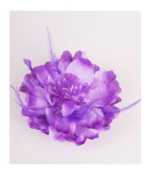 Haarbloem / corsage in paars en lila