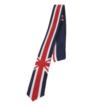 Extra smalle stropdas met Engelse vlag