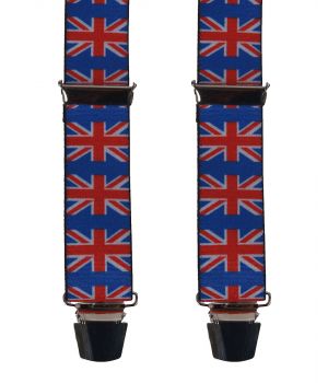 Bretels met Engelse vlag print