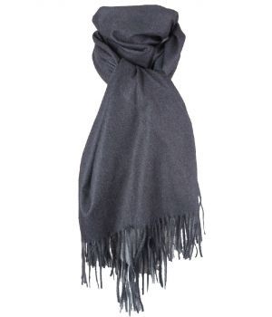 Kasjmier-blend sjaal in donker- en lichtgrijs