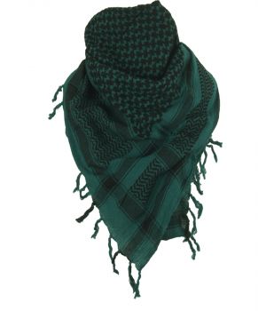 PLO sjaal / Arafat sjaal in petrol en zwart