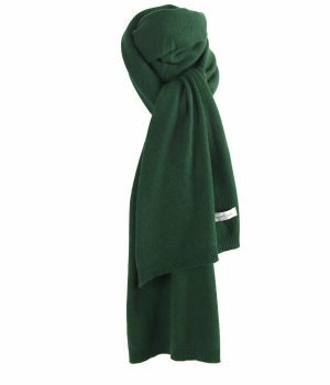Kasjmier-blend sjaal in biljartgroen