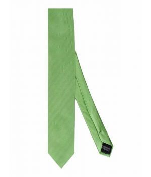 Lindegroene zijden stropdas