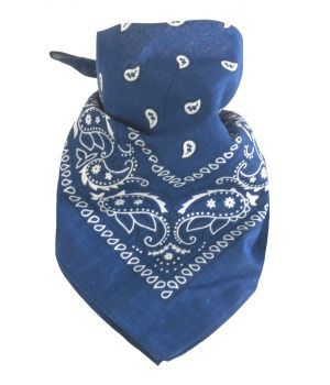 Boerenzakdoek / bandana in jeansblauw
