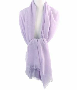 Lavendel kleurige stola/sjaal van 100% kasjmier