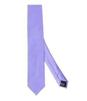 Lila zijden stropdas