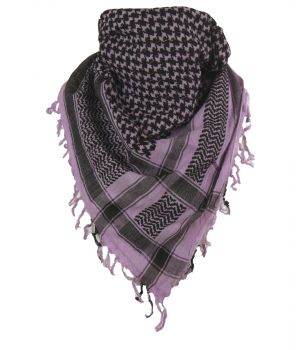 PLO sjaal / Arafat sjaal in lila-zwart