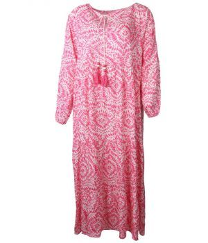 Maxi-jurk met roze floralprint