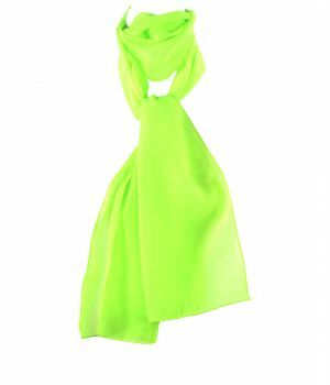 Effen neon groene crêpe sjaal