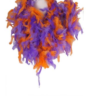 Tweekleurige boa in paars en oranje