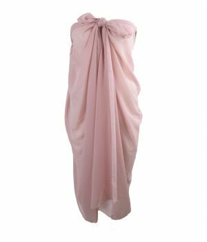 Licht-oudroze crêpe voile sarong