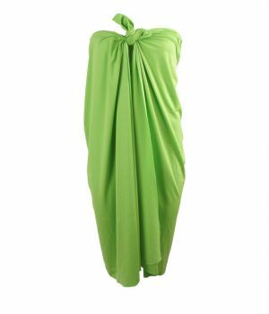 Effen rekbare lime groene sarong