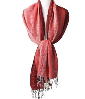 Pashmina sjaal in diverse tinten rood