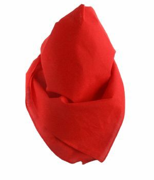 Effen boerenzakdoek / bandana in rood