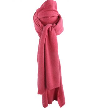 Yalinex Wollen sjaal roze gestippeld casual uitstraling Accessoires Sjaals Wollen sjaals 