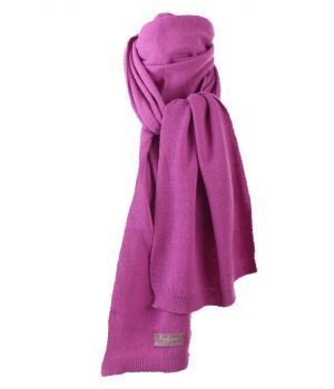Roze kasjmier-blend sjaal 