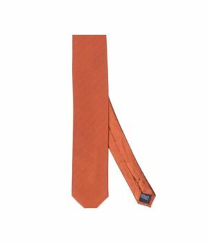 Roest-oranje Profuomo zijden stropdas