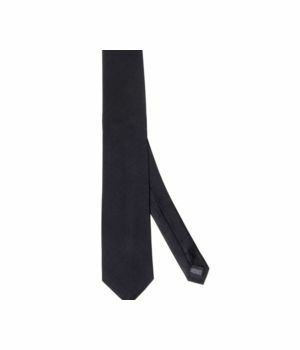 Zwarte zijden stropdas