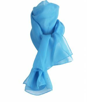 Aqua effen voile sjaal