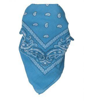 Boerenzakdoek / bandana in turquoise