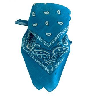 Boerenzakdoek / bandana in donker- turquoise