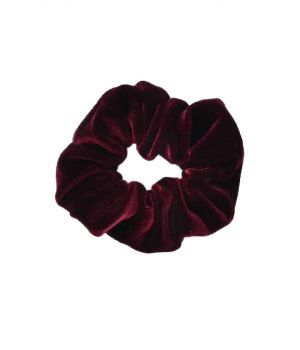 Velvet Scrunchie - Bordeaux rood