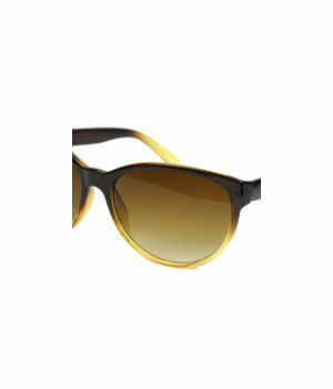 Stijlvolle bruine classic zonnebril met kleurverloop in frame