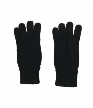 Fijngebreide handschoenen in zwart