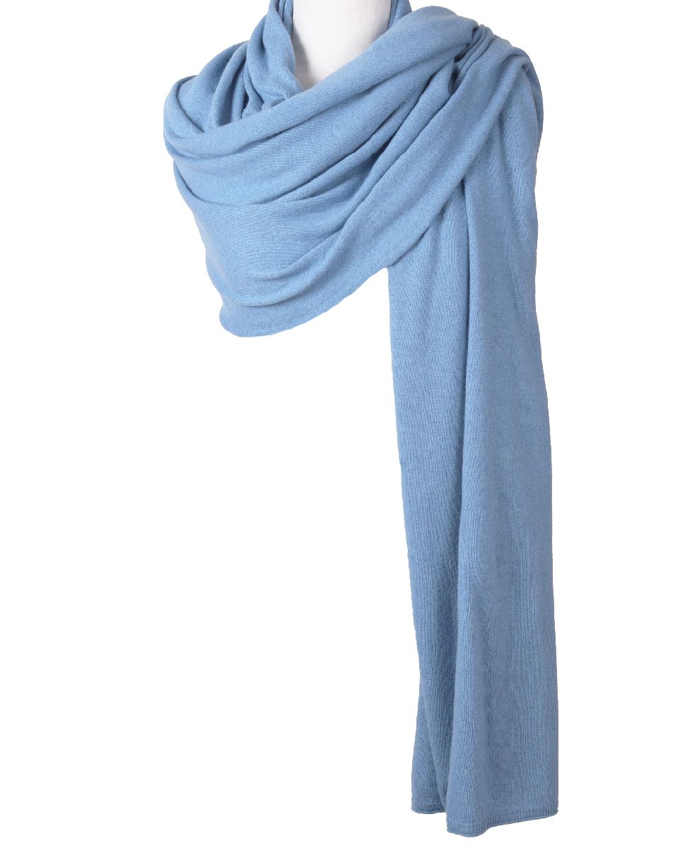 blauwe omslagdoek