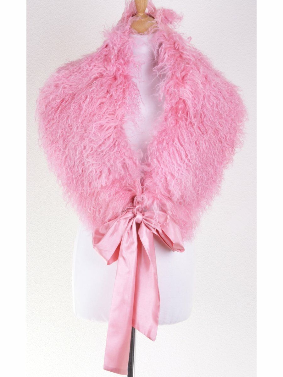 Roze Sheepskin Stola Met Lintsluitng huismerk kopen in de aanbieding Roze Sheepskin Stola Met Lintsluitng huismerk kopen in de aanbieding