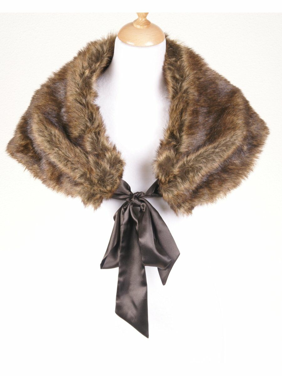 Beige Bruin Gemeleerde Bontstola huismerk kopen in de aanbieding Beige Bruin Gemeleerde Bontstola huismerk kopen in de aanbieding