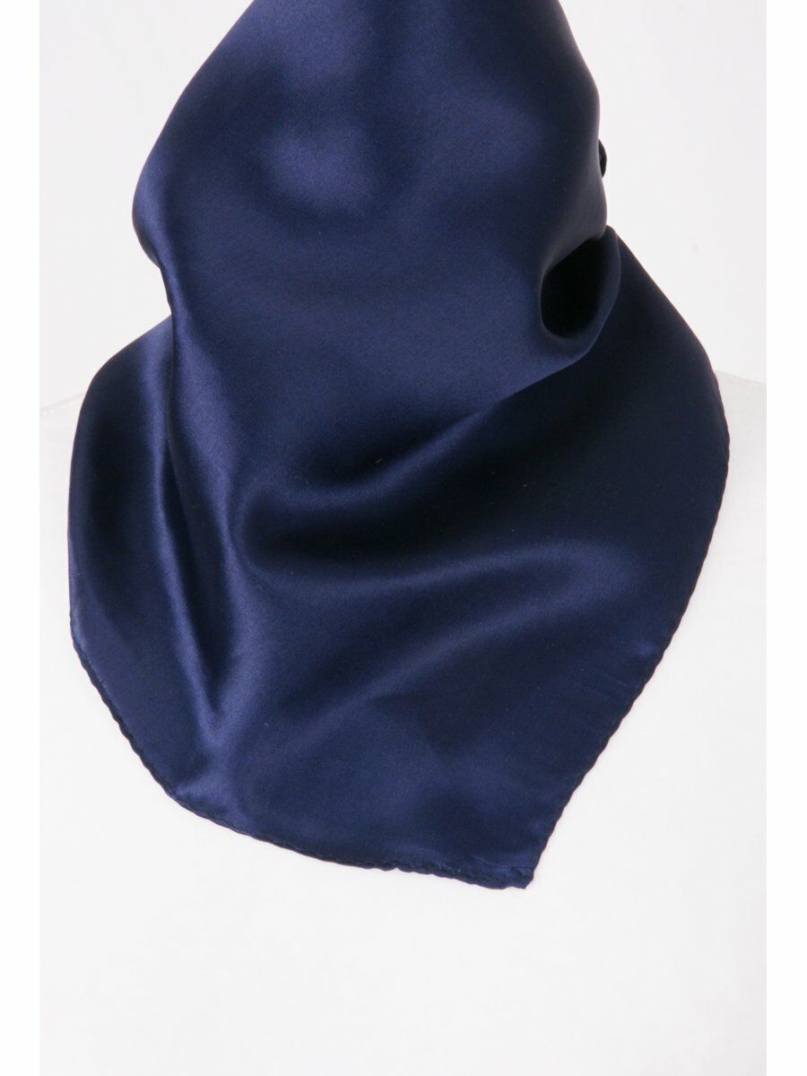Marine Blauwe Satijn Zijden Sjaal huismerk kopen in de aanbieding