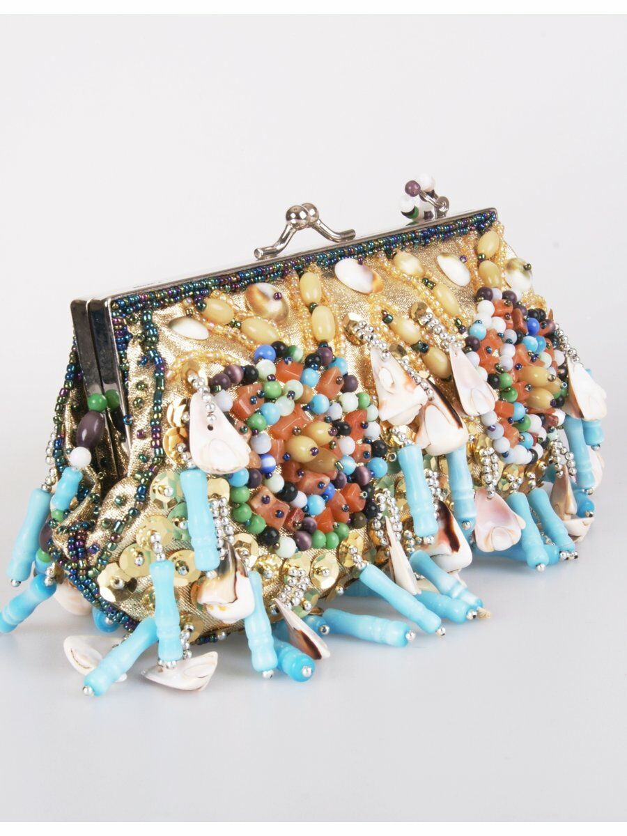 Goudkleurig Lurex Avondtasje Met Schelpenfranje huismerk kopen in de aanbieding