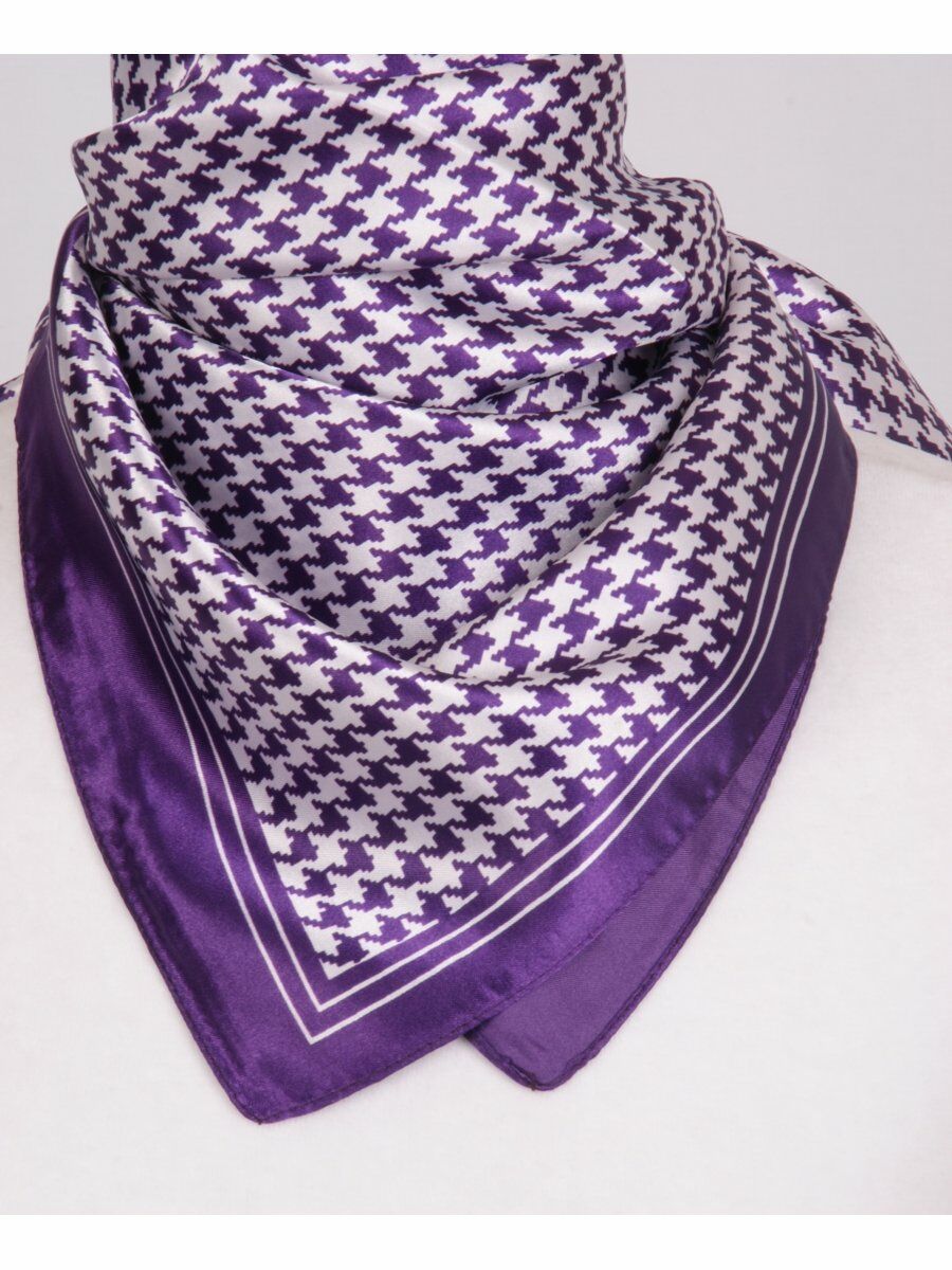 Paarse Pied De Poule Shawl huismerk kopen in de aanbieding Paarse Pied De Poule Shawl huismerk kopen in de aanbieding