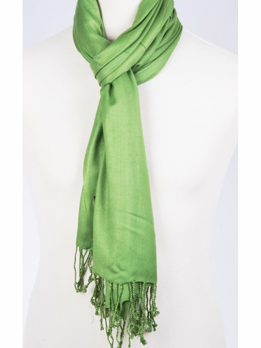 Pashmina sjaal effen kiwigroen