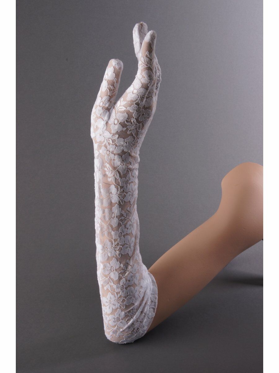 Witte Stretch Kanten Bruidshandschoenen huismerk kopen in de aanbieding Witte Stretch Kanten Bruidshandschoenen huismerk kopen in de aanbieding