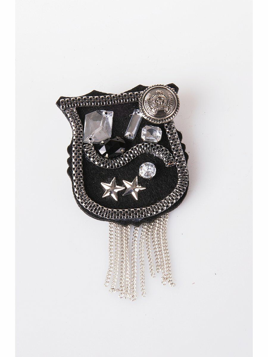 Zwarte Vilt Corsage Met Kettingfranje Strass And Stars huismerk kopen in de aanbieding Zwarte Vilt Corsage Met Kettingfranje Strass And Stars huismerk kopen in de aanbieding