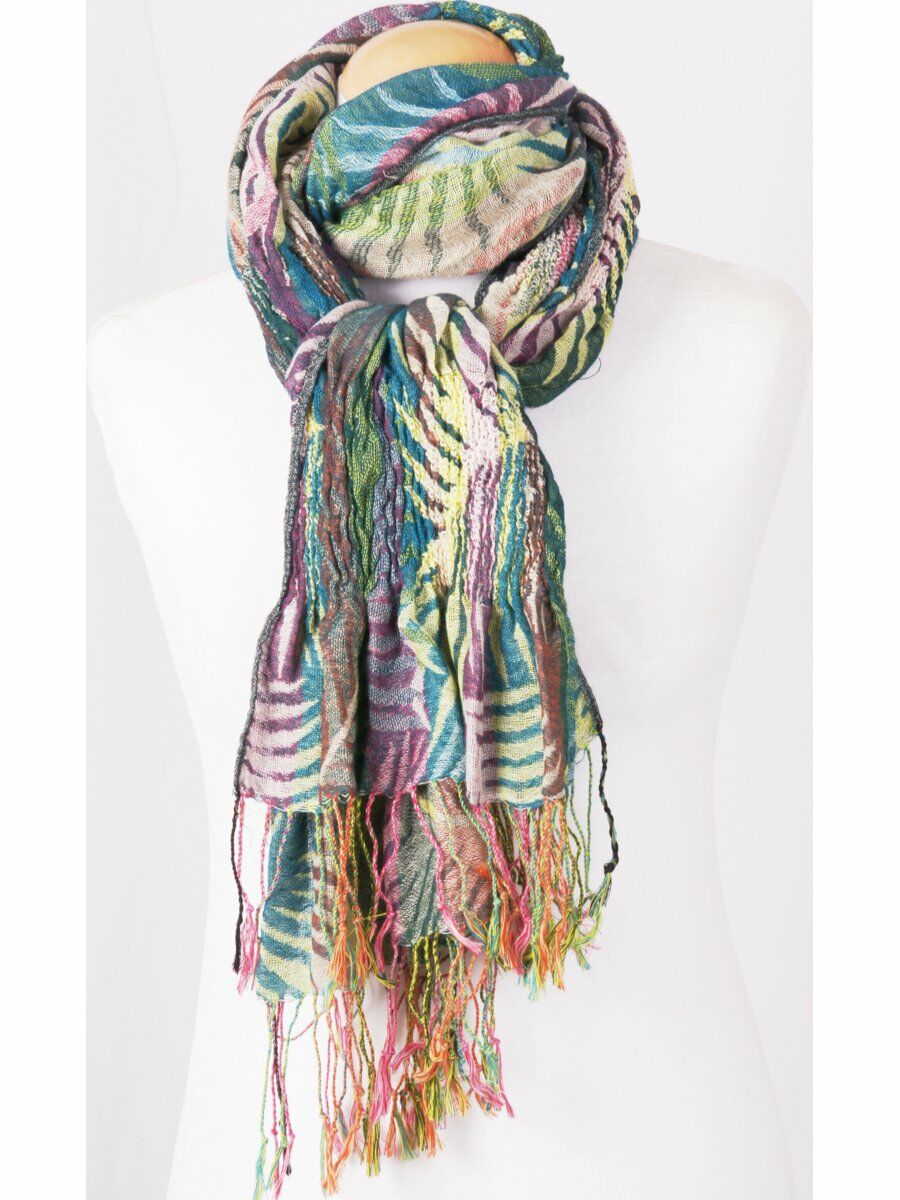 Paars Groene Pashmina Crinkle Sjaal huismerk kopen in de aanbieding Paars Groene Pashmina Crinkle Sjaal huismerk kopen in de aanbieding